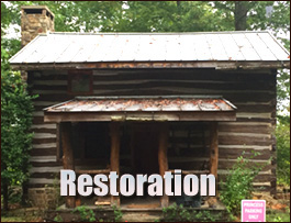 Historic Log Cabin Restoration  Forsyth, Georgia